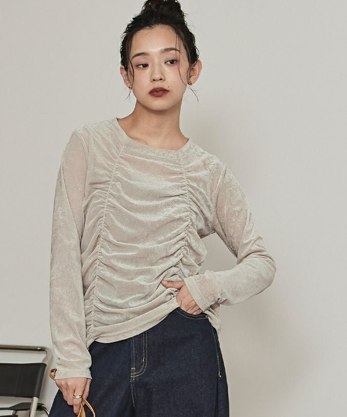 シアーベロアシャーリングトップス【miette ミエット】 | titivate