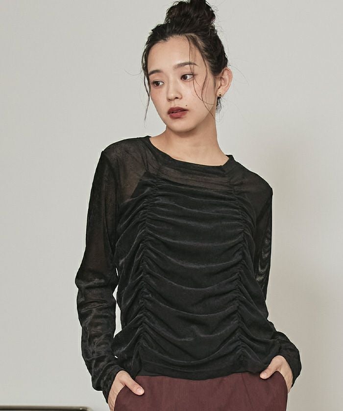 シアーベロアシャーリングトップス【miette ミエット】 | titivate