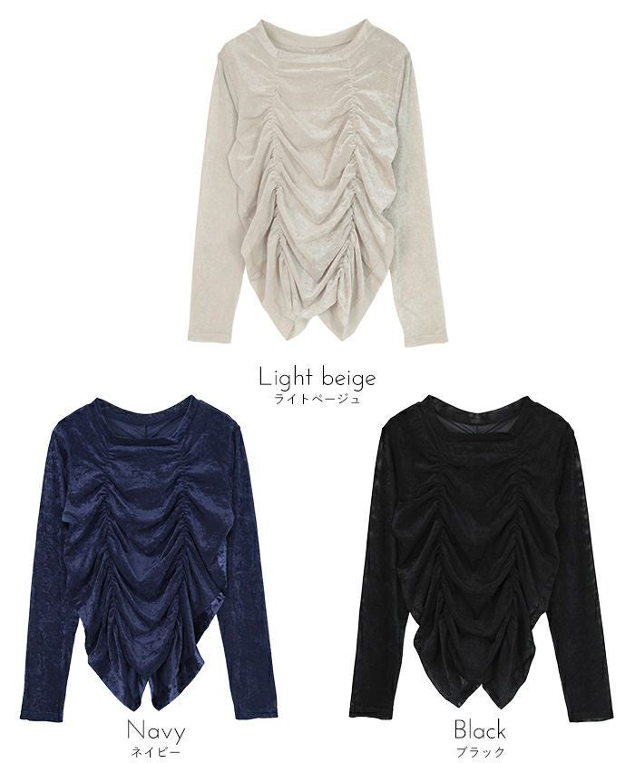 シアーベロアシャーリングトップス【miette ミエット】 | titivate