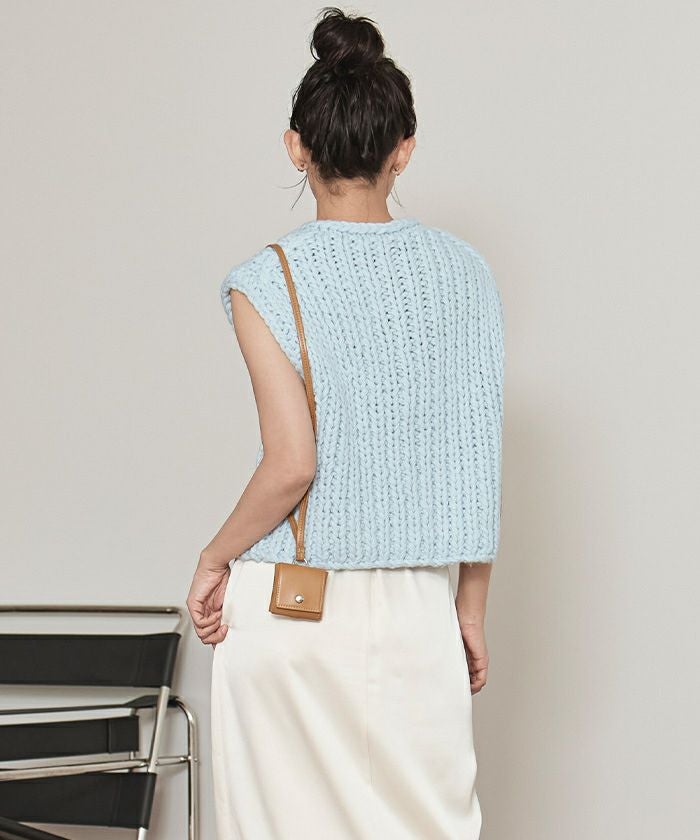 ローゲージハンドニットベスト【miette ミエット】 | titivate
