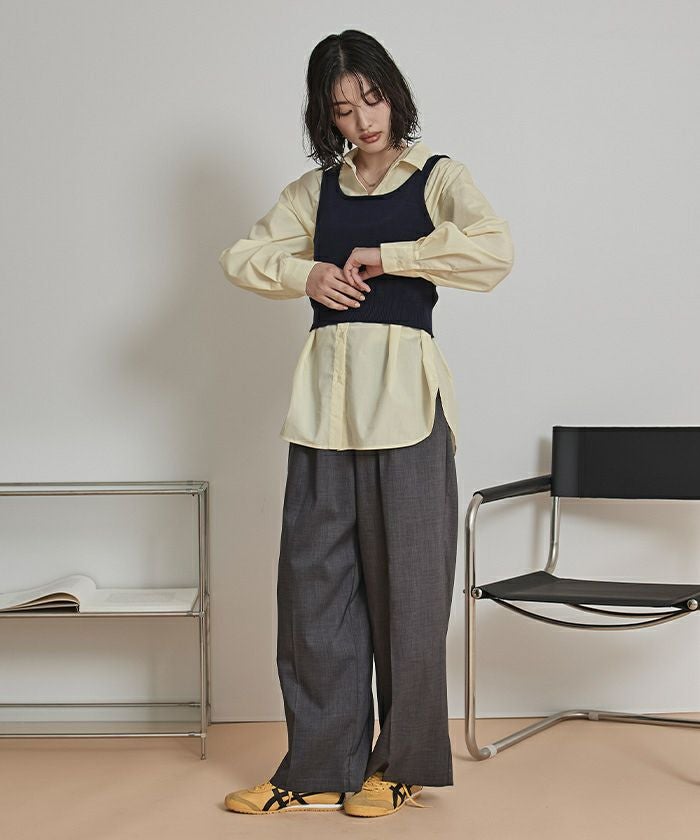 オーバーサイズシャツ【miette ミエット】【メール便可／100】 | titivate