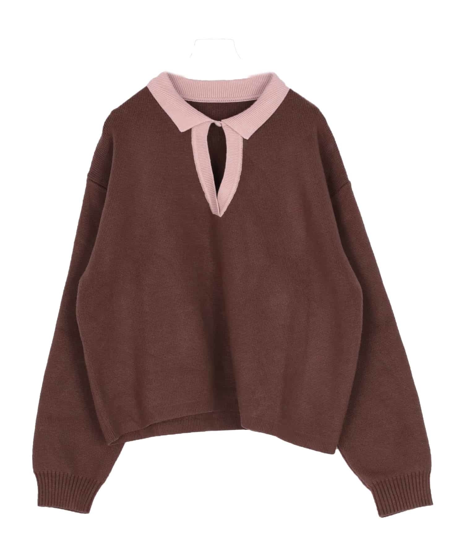配色スキッパーニット【miette ミエット】 | titivate