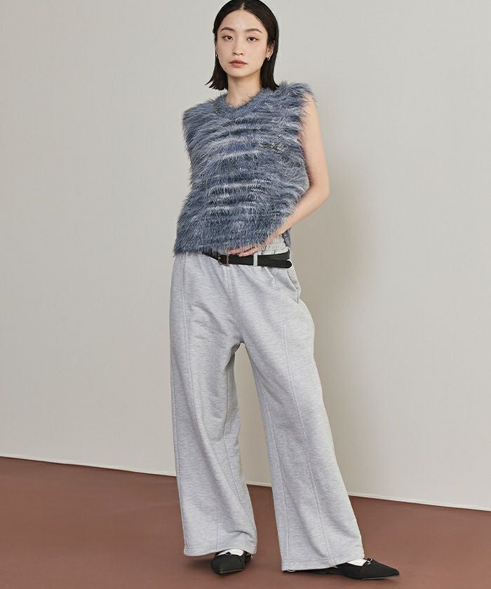 ミックスシャギーニットベスト【miette ミエット】 | titivate