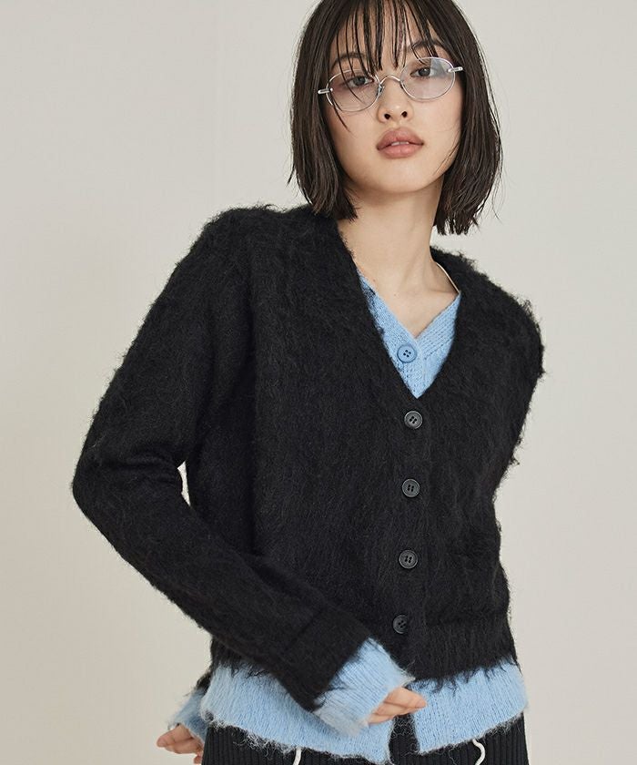 レイヤード風Vネックカーディガン【miette ミエット】 | titivate