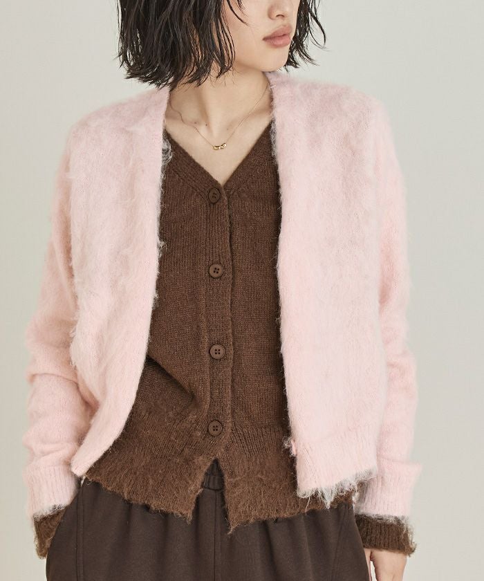 レイヤード風Vネックカーディガン【miette ミエット】 | titivate