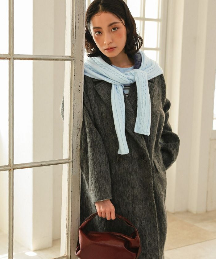 ショール付きマルチボーダーニット【miette ミエット】 | titivate