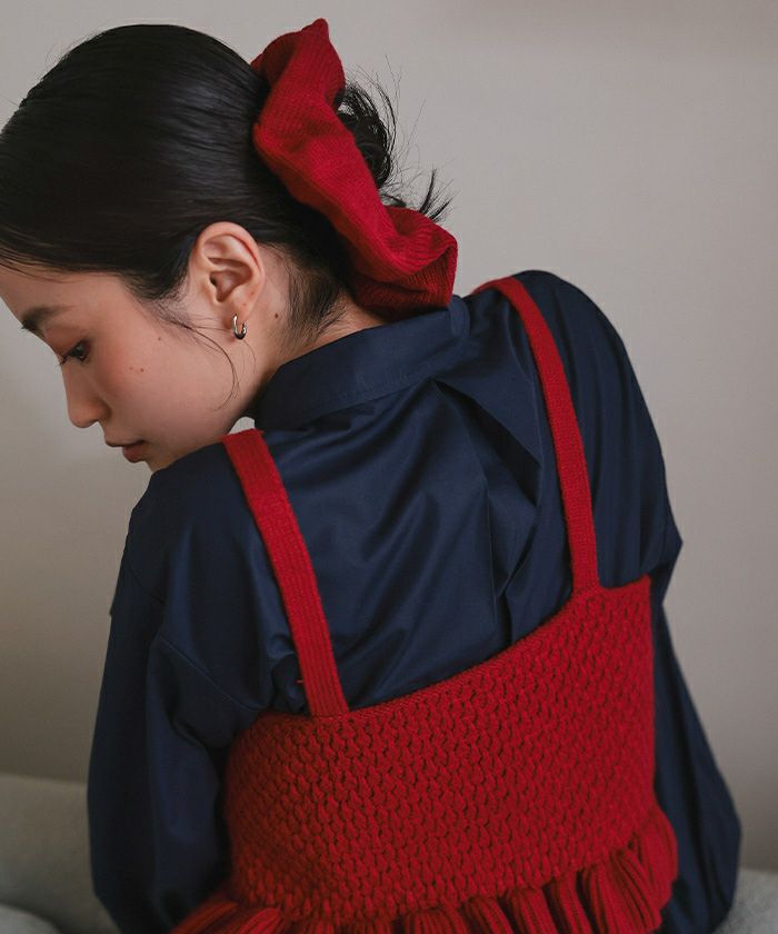 シュシュ付きニットキャミビスチェ【miette ミエット】 | titivate