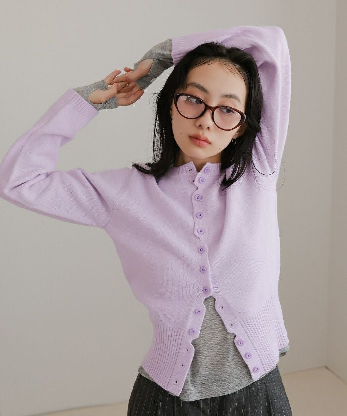 メニーボタンニットカーディガン【miette ミエット】 | titivate