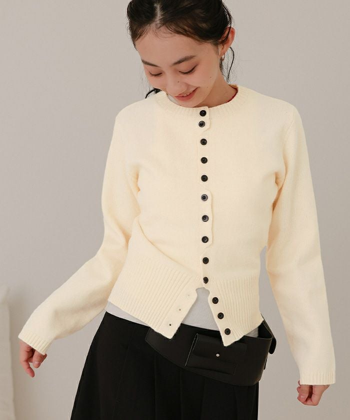 メニーボタンニットカーディガン【miette ミエット】 | titivate