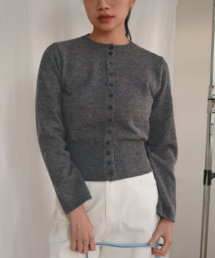 メニーボタンニットカーディガン【miette ミエット】 | titivate