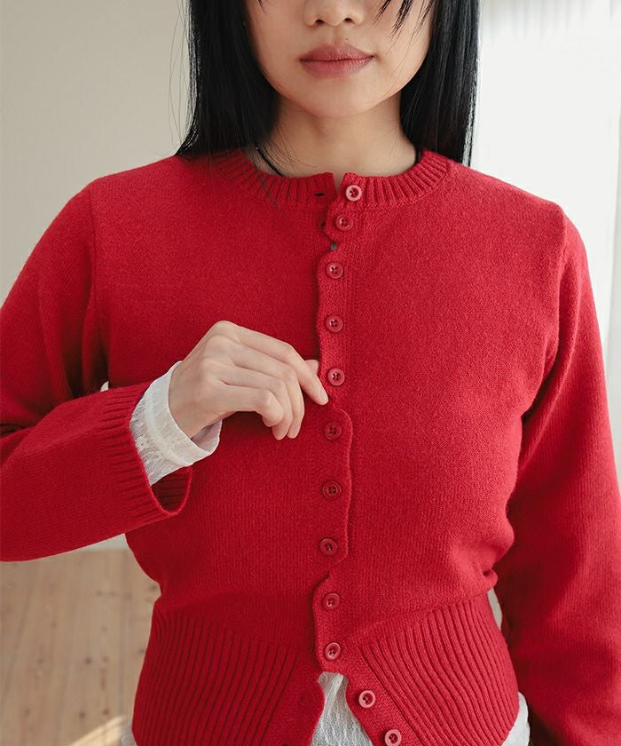 メニーボタンニットカーディガン【miette ミエット】 | titivate
