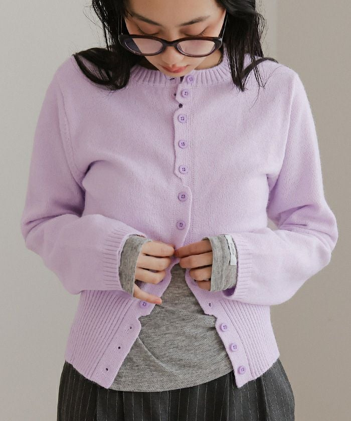 メニーボタンニットカーディガン【miette ミエット】 | titivate