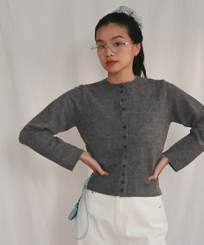メニーボタンニットカーディガン【miette ミエット】 | titivate