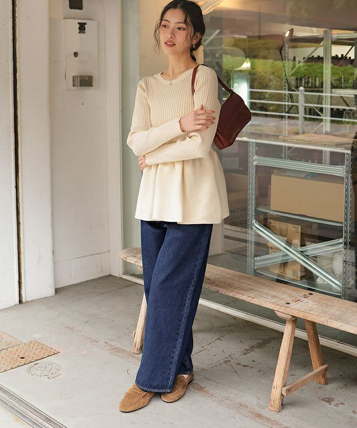 Katie 定番　完売品カジュアルデニムパンツ ストレートシルエットデニムパンツ | titivate