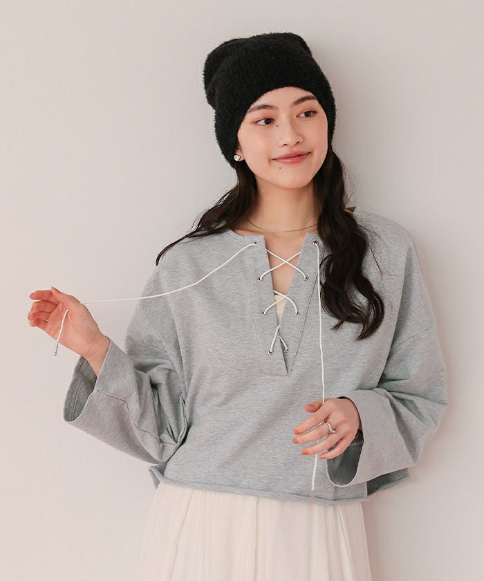定価10260円♡2016秋冬♡超新作♡バックレースアップニット♡大人気！！ セール】バックレースアップニット【ZOZOTOWN限定アイテム】（ニット