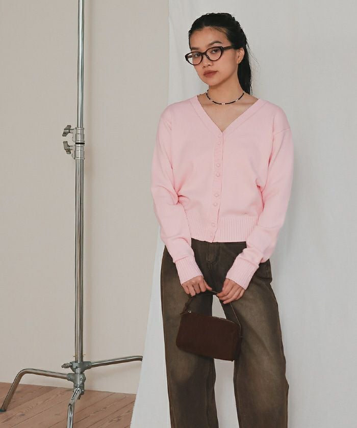 mi ⭐️フォクシー　カーディガン　くるみボタン　コンパクト　ピンク　XL FOXEY Cardigans – FOXEY 公式オンラインストア