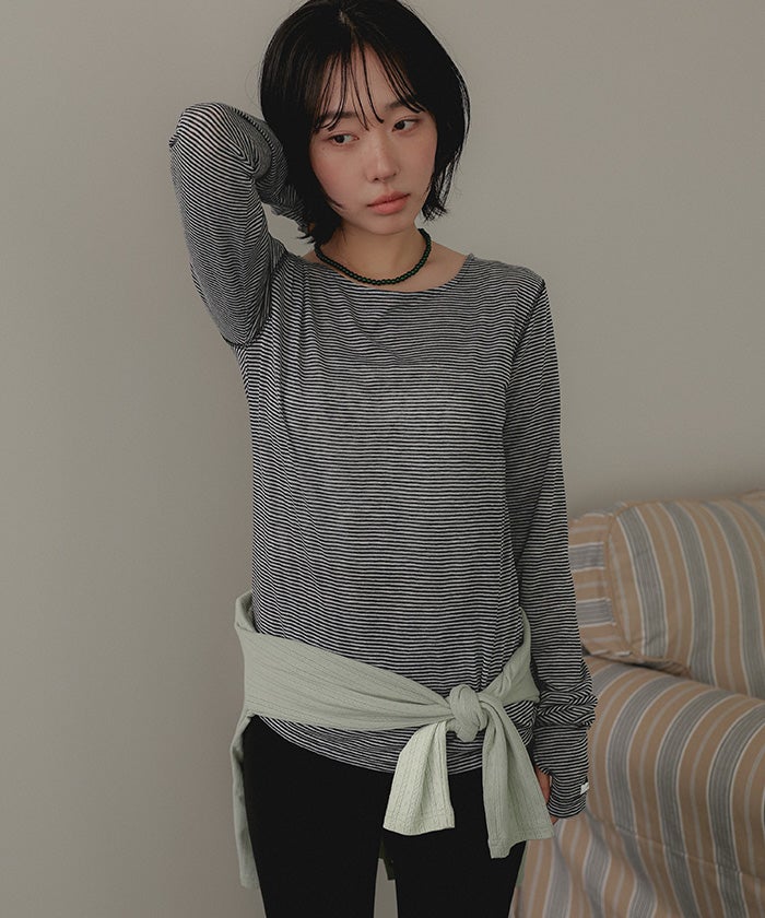 フィンガーホールシアートップス【miette ミエット】【メール便可／100