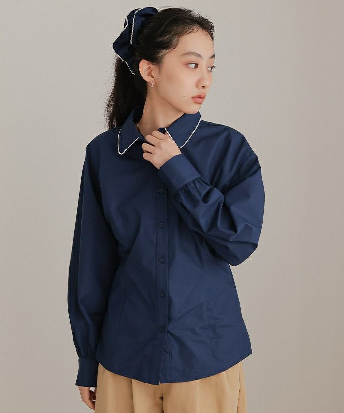 シュシュセットパネルラインブラウス【miette ミエット】【メール便可