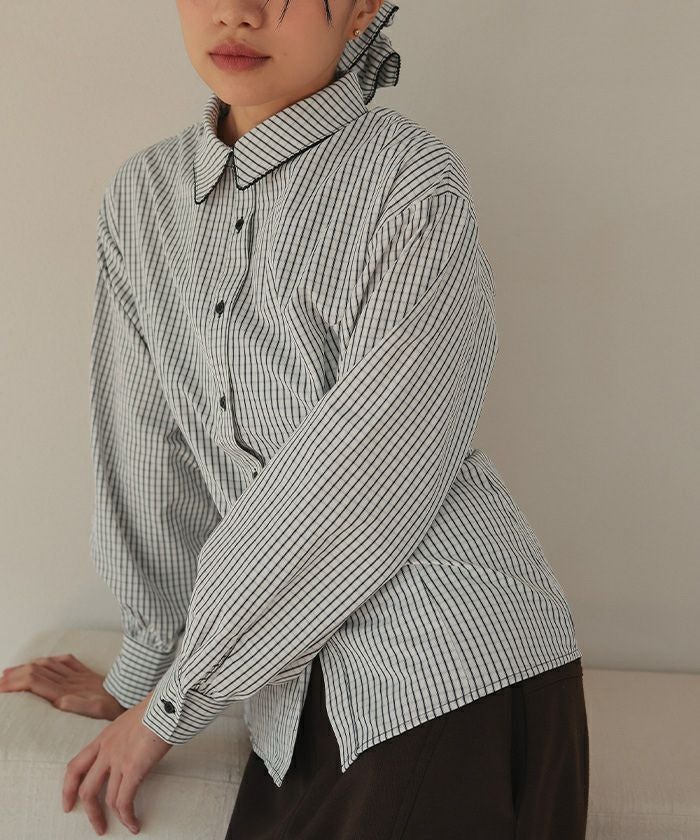 シュシュセットパネルラインブラウス【miette ミエット】【メール便可