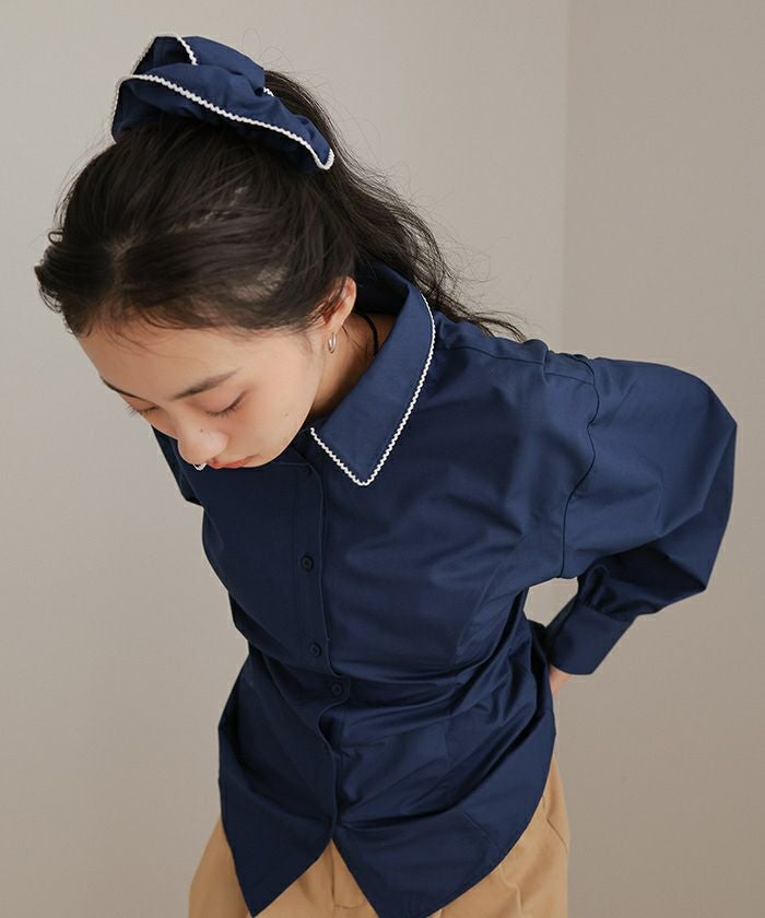 シュシュセットパネルラインブラウス【miette ミエット】【メール便可
