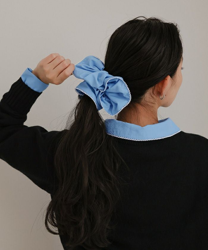 シュシュセットパネルラインブラウス【miette ミエット】【メール便可
