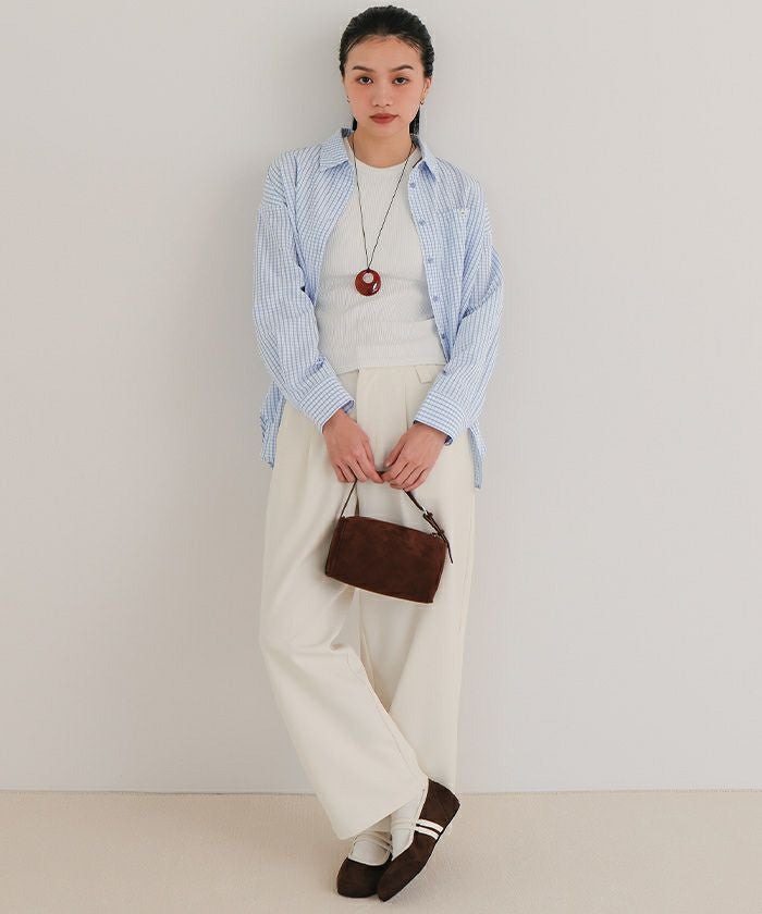 サッカーチェックシャツスカートセット【miette ミエット】 | titivate