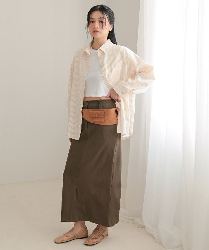 サッカーチェックシャツスカートセット【miette ミエット】 | titivate