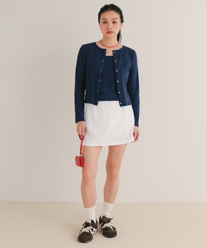 サッカーチェックシャツスカートセット【miette ミエット】 | titivate