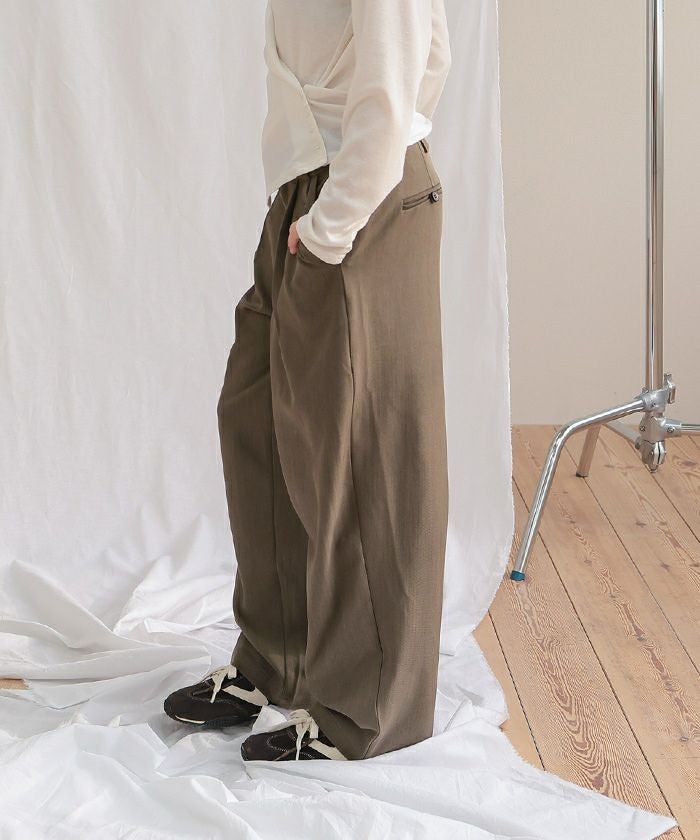 ローライズスラックスパンツ【miette ミエット】 | titivate