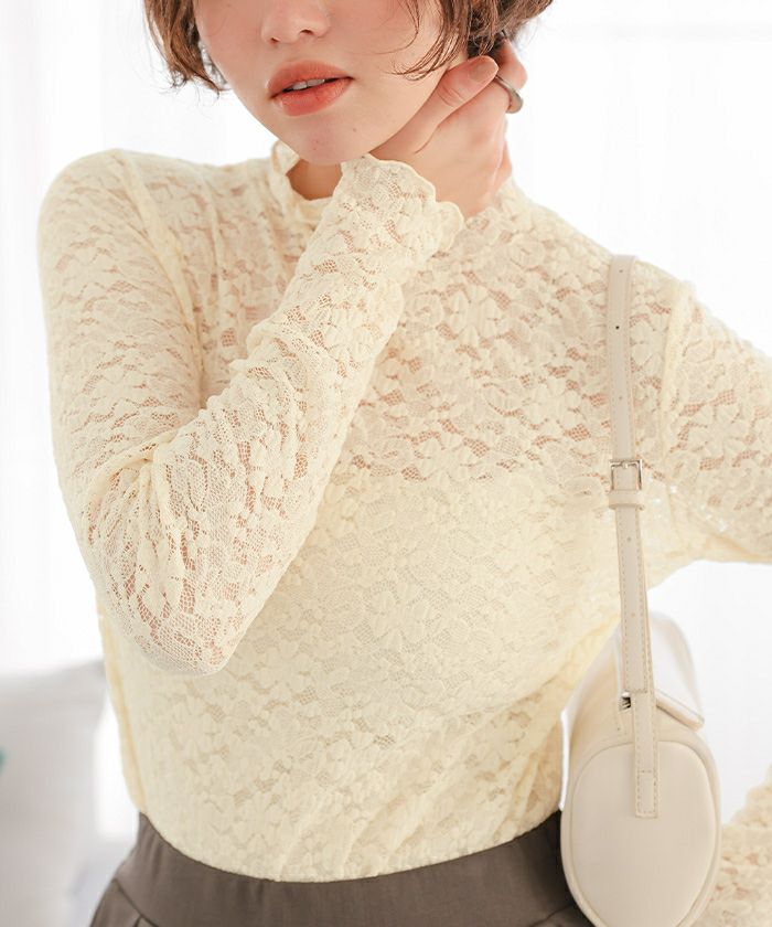 vintage ハイネックレーストップス○ ハイネックレーストップス レビュー | titivate