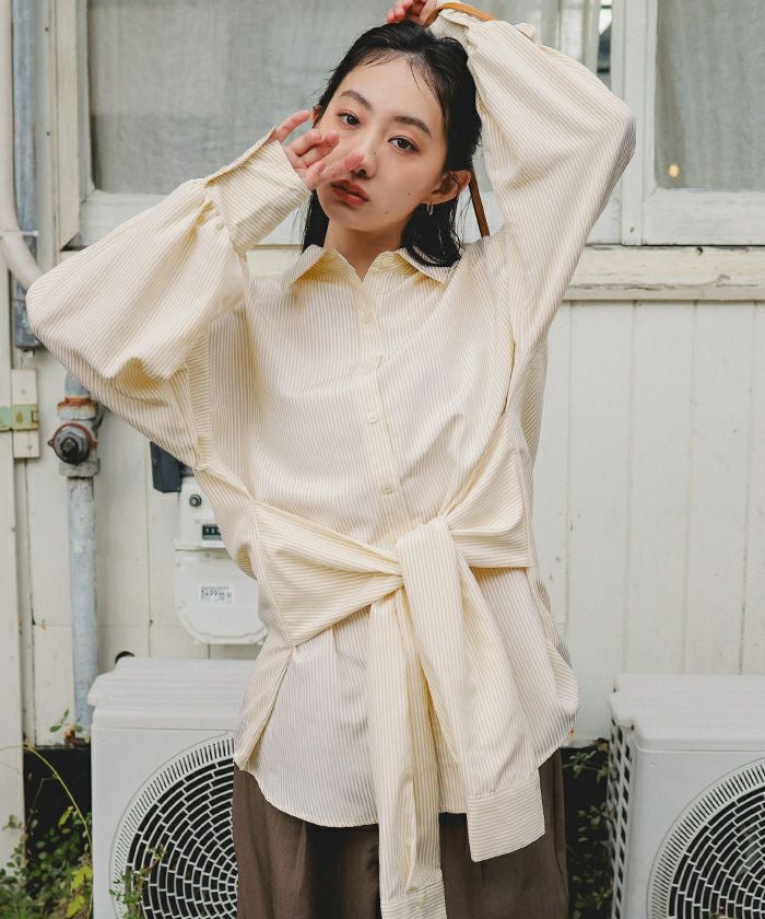 ウエストレイヤードライクシャツ【miette ミエット】 | titivate