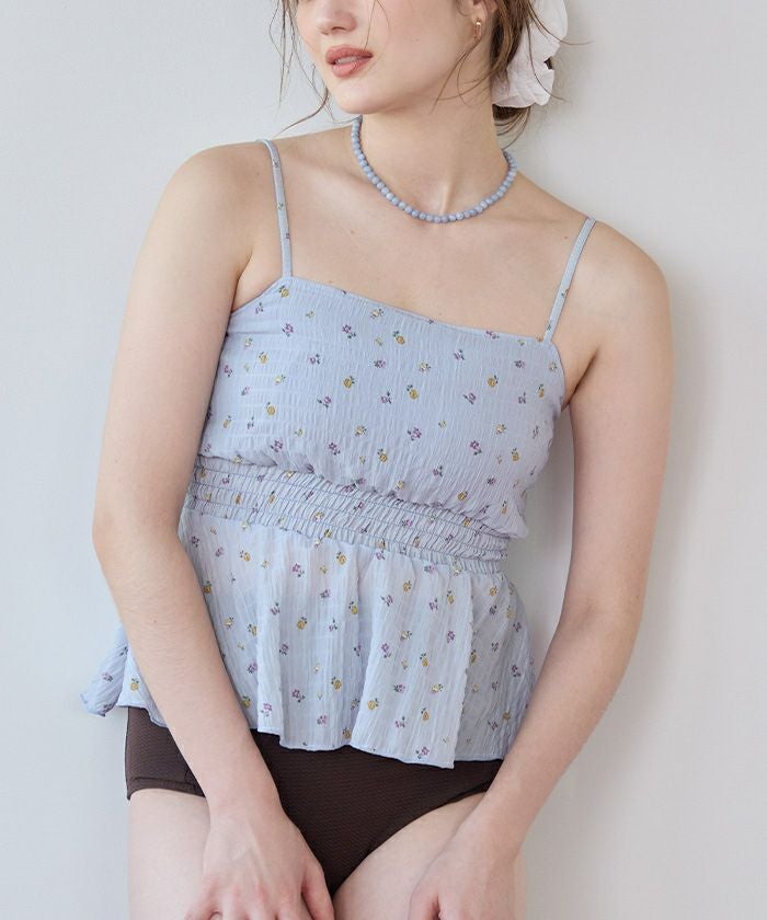 3点セット/ライトシャーリングトップス付ビキニ/水着【SEADRESS