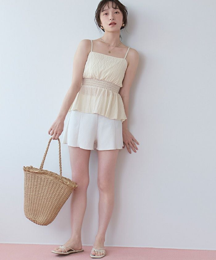 To the sea  シャーリングビキニ 2点SET]ボーダーシャーリングビキニ 水着【dazzy beach[品番