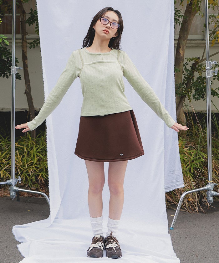 レースアイレットアンサンブル【miette ミエット】【メール便可／100