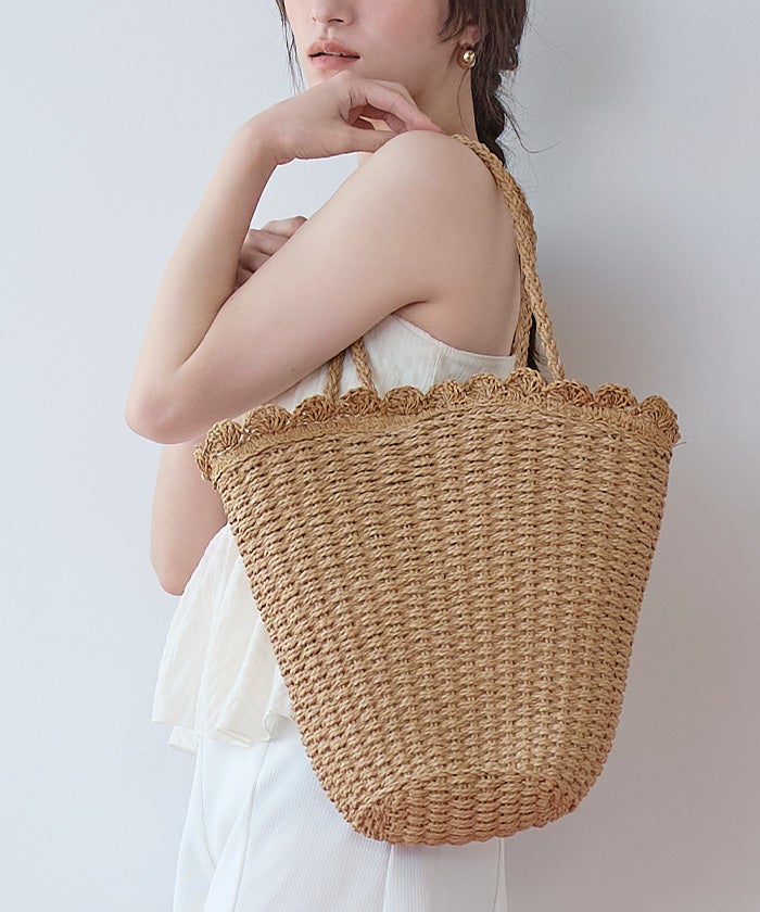 DIESEL ベージュかごバッグ 選べる2typeかごバッグ【SEADRESS シードレス】 | titivate