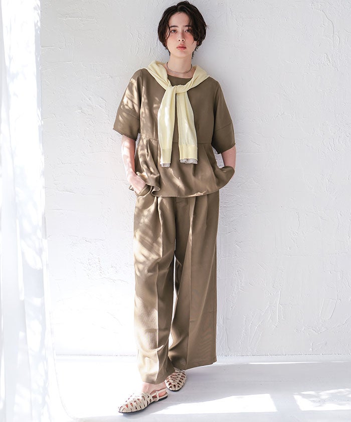 タグ付き未使用 今季19SS 完売品 3WAYテレデランリネンブラウス セール】 3WAYテレデランリネンブラウス◇ （シャツ・ブラウス