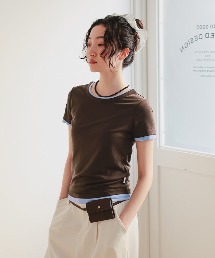 シアー半袖Tシャツセット【miette ミエット】 | titivate