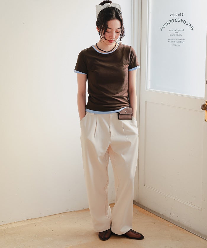 シアー半袖Tシャツセット【miette ミエット】 | titivate