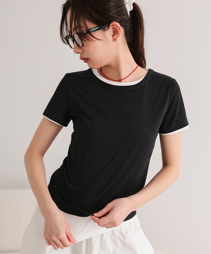 シアー半袖Tシャツセット【miette ミエット】 | titivate