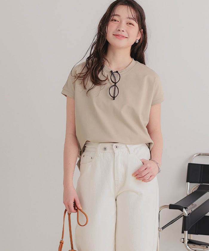 【OBLI】フレンチスリーブトップス プチハイフレンチスリーブトップス – SELECT MOCA