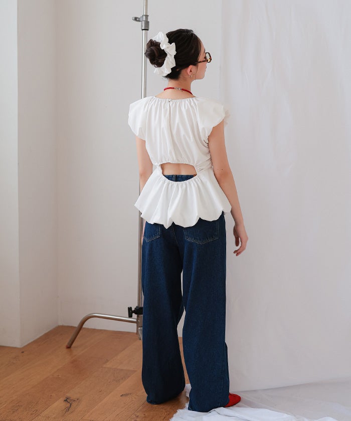 シュシュセットバルーンブラウス【miette ミエット】【メール便可／100