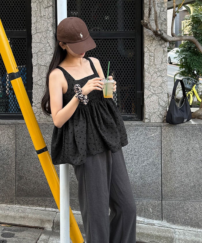 新品 titivate ボリュームペプラムトップス ボリュームペプラムトップス | titivate