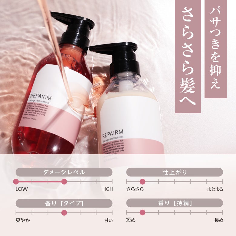 リペアム ダメージケアシャンプートリートメントセット | titivate