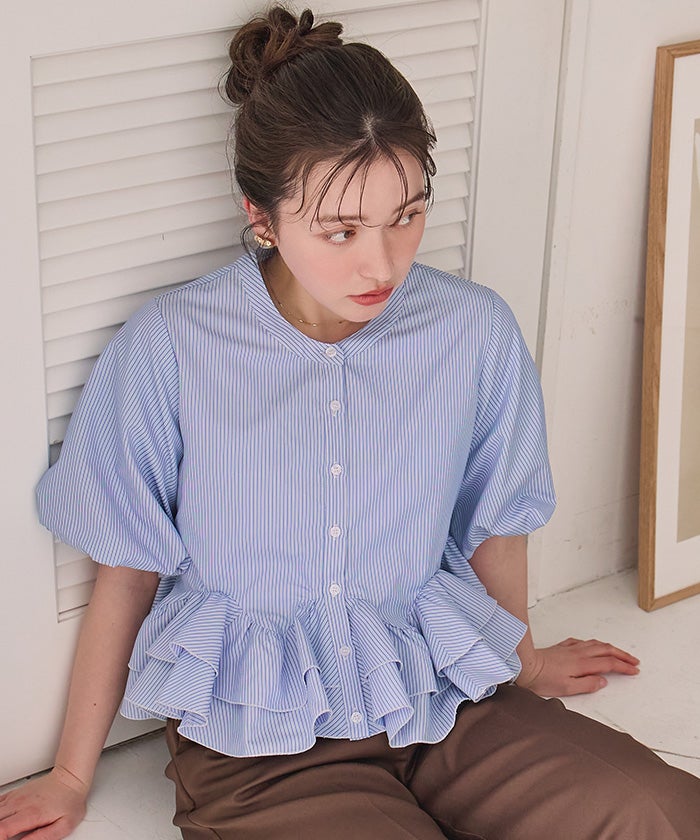 ご購入者様決定【titivate】白シャツボタンシャツゆるシルエットカフスブラウス ワイシャツ シャツ・ブラウス | titivate