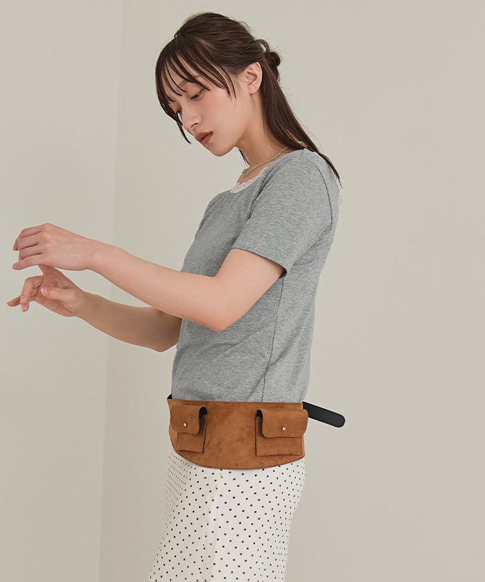 レース付きバックオープントップス【miette ミエット】【メール便可