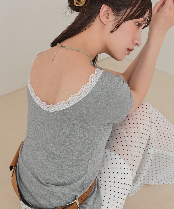 専用　レース襟のタンクトップ.作家様カゴバッグ2点 専用 レース襟のタンクトップ.作家様カゴバッグ2点の通販はau PAY