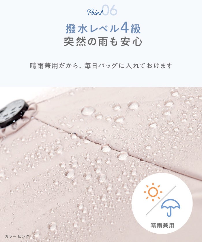 完全遮光・晴雨兼用/形状記憶折りたたみ傘 | titivate
