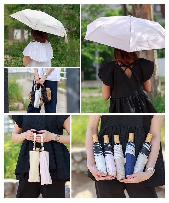新品 箱付き 晴雨兼用 折りたたみ傘 Lisette匿名配送 完全遮光・晴雨兼用/形状記憶折りたたみ傘 | titivate