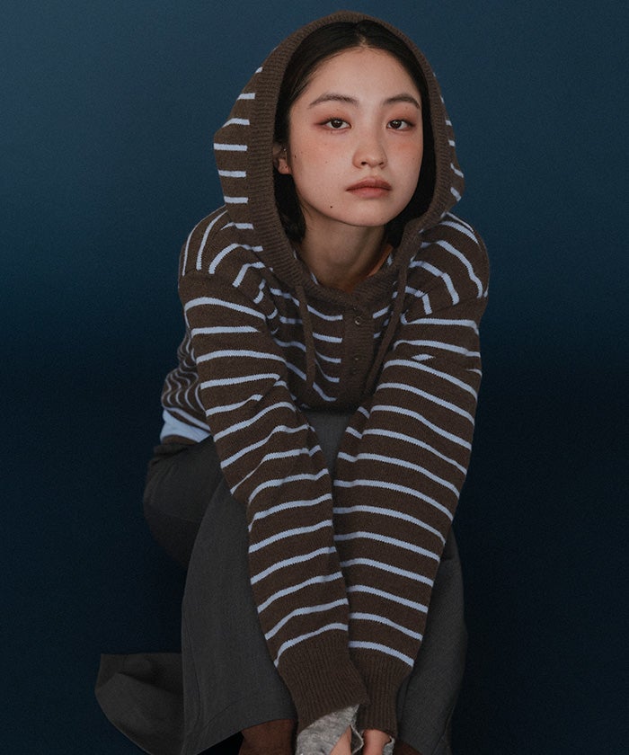 Miette. ページ フードニットプルオーバー【miette ミエット】 | titivate