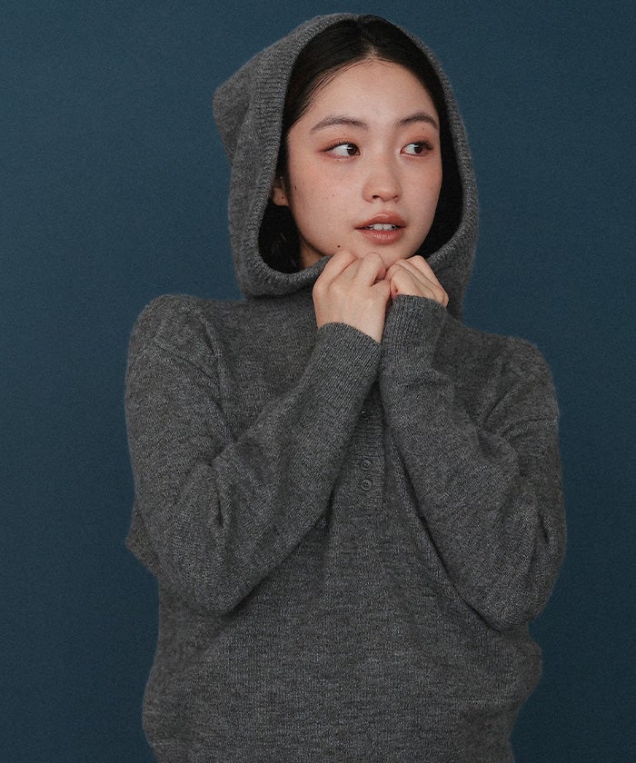 フードニットプルオーバー【miette ミエット】 | titivate